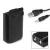 Invero Black Battery Pack with Charge Cable for Xbox 360 Elite Console Unit